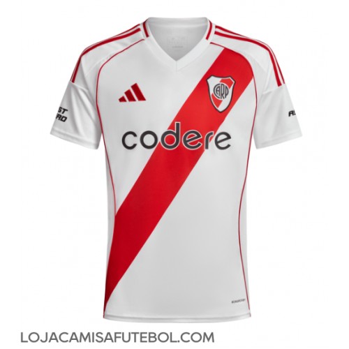 Camisa de Futebol River Plate Equipamento Principal 2024-25 Manga Curta